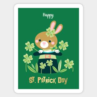 Saint Patrick Bunny Sticker